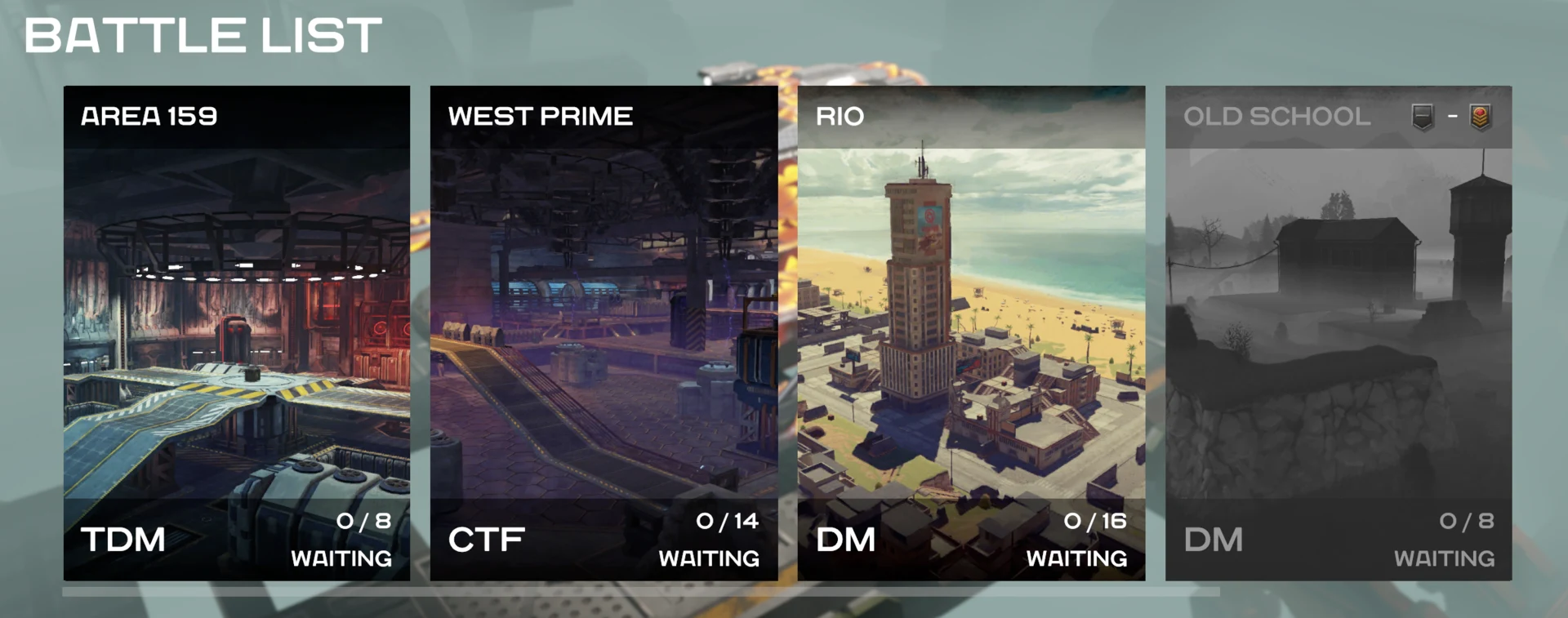The new battle list