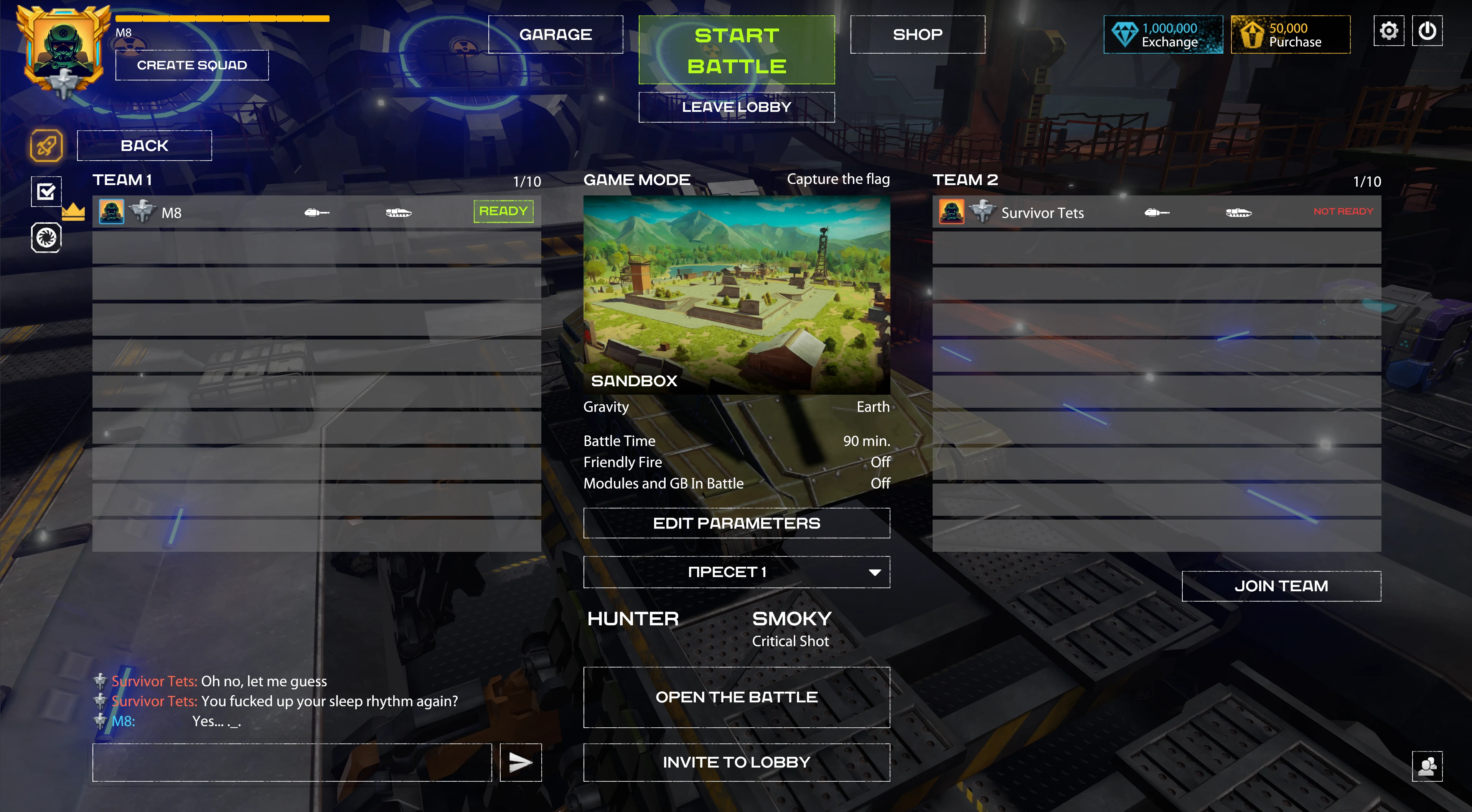 Lobby chat